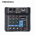 2020 Mini-4-Kanal-Musikkonsolen-Power-Mixer mit USB Blue-t-ooth